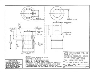 1/2" Mold Pin & Bushing