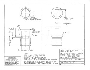 1" Mold Pin & Bushing