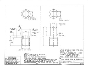 3/4" Mold Pin & Bushing