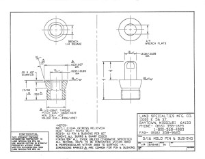 5/16" Mold Pin & Bushing