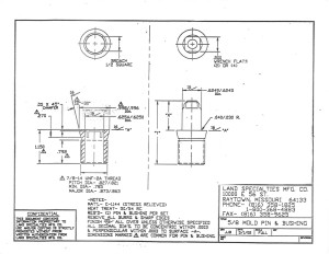 5/8" Mold Pin & Bushing