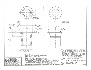 7/16" Mold Pin & Bushing